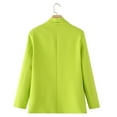 thumbnail image 3 of TKLPEHG Work Blazer for Women 2025 Spring Fall Business Casual Cardigan Blazers Shawl Collar Slim Long Sleeve Suit Jacket (Green,L), 3 of 5
