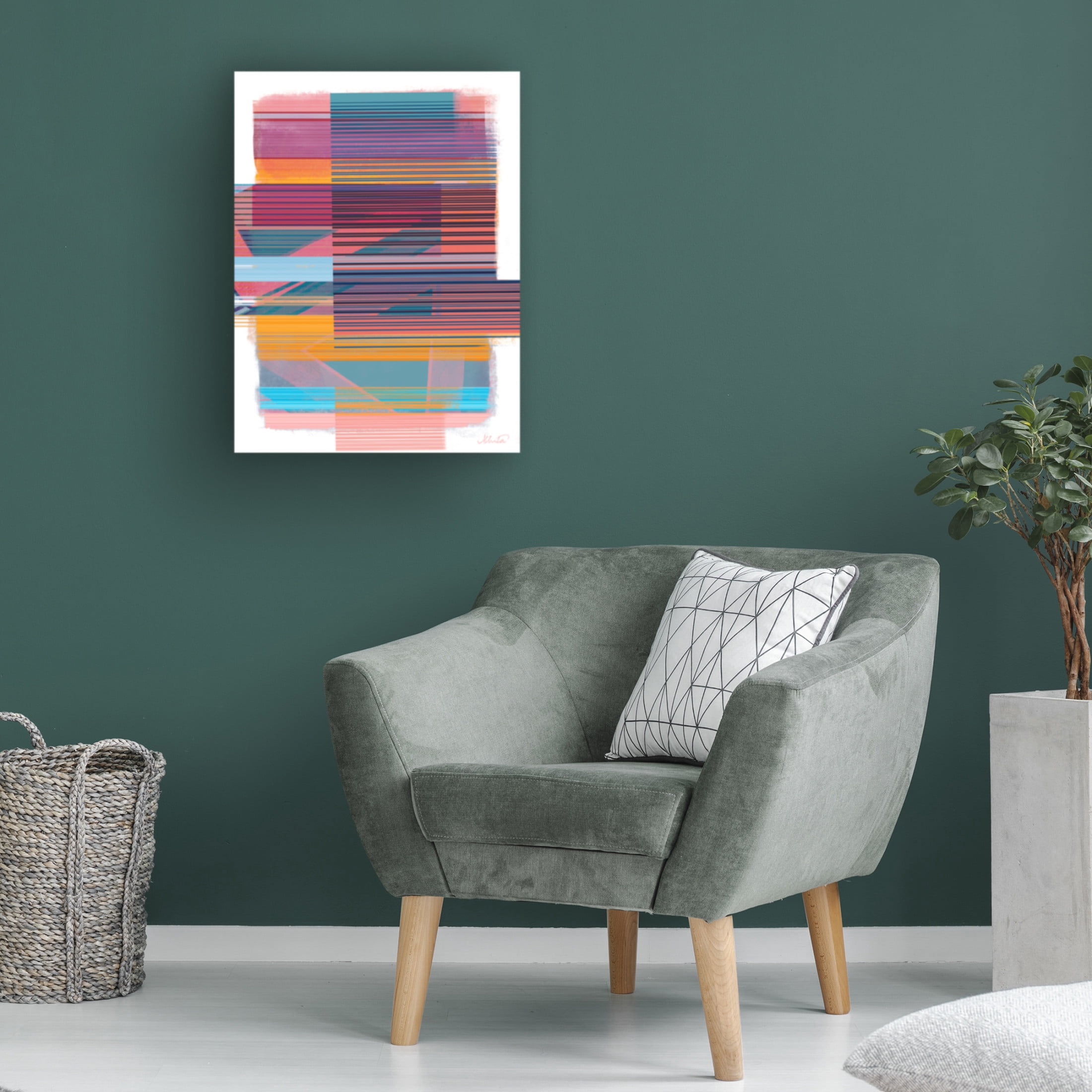 Canvas Wall Art - Ishita Banerjee 'Ephemeral Bind' Wall Art for Living Room, Bedroom, or Office Décor by Trademark Fine Art - 35 x 47 Inches