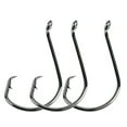 thumbnail image 4 of 150pcs/box offset round fish hook combination pack high carbon steel fish hooks, 4 of 8