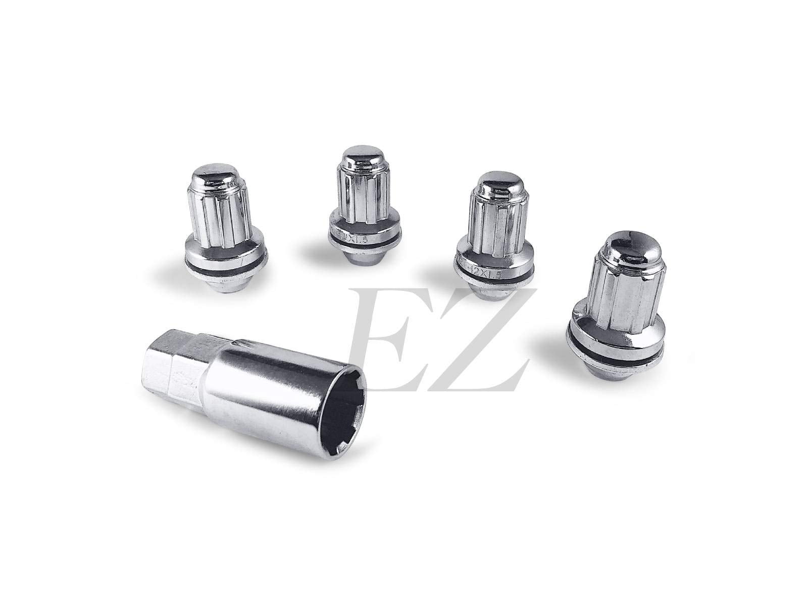 A-Premium 16 Dadi Per Ruote M12x1.5 Cromati - Seduta Piatta - Compatibili Con Toyota Tacoma, 4Runner, Camry, Lexus GX460/GX470