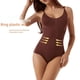 thumbnail image 5 of Prenda moldeadora de cuerpo con tirantes unidos que levanta caderas y adelgaza el abdomen, corsé de cintura de plástico de talla grande para mujer con escote triangular y abertura en la parte, 5 of 6