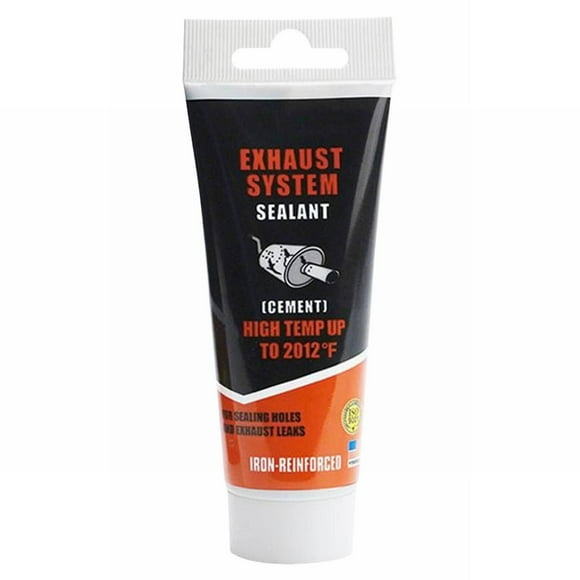 Ceimmolca High Temperature Exhaust Pipe Repair Glue – 1000°F Sealant For Cracks & Leaks | Metal Aluminum Adhesive | Fireproof &, Black