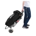 thumbnail image 5 of Creative Mark The ArtComber Foldable Chair Cart, Black - Artist Trolley With Adult-Sized Seat, Portable Plein Air Rolling Chairs, Multi Use - Personal Shopping, Groceries, Painting, Travel, Beach, 5 of 6