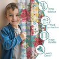 thumbnail image 3 of Blackout Kids Curtains,Pioneer Flower Floral Print Pattern Childrens Insulated Curtains Set Of 2,Bedroom Essentials,Toddler Room Decor 52"x84", 3 of 5