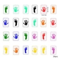 thumbnail image 2 of Dsscvnef Long Jump Game Stickers for Hands Feet Wall Decoration Colorful Activity Decals, 2 of 2