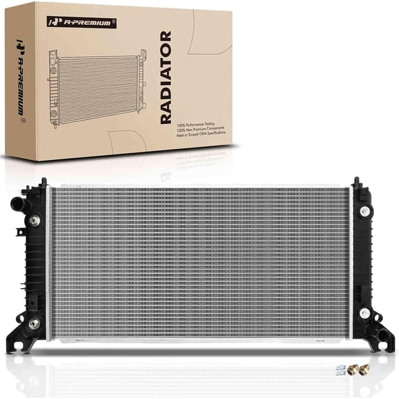 A-Premium Engine Coolant Radiator Assembly with Oil Cooler Compatible with Chevy Silverado 1500 & GMC Sierra 1500 2014 2015 2016 2017 2018, V6 4.3L, Automatic Transmission, Replace# 23126398