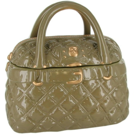 - Beige Quilted Purse Cookie Jar, Ceramic cookie jar By Neiman Marcus Ship from US
