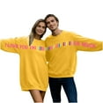 thumbnail image 4 of Mifsaly Matching Sweatshirts for Couples Letter Print Valentines Day Sweatshirt Women Men Matching Couple Hoodies Long Sleeve Crewneck Pullover Tops Girlfriend Gifts Festival Unisex Outfits, 4 of 8