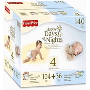 Fisher-Price - Happy Days & Happy Nights Diapers 2-in-1 Value Pack (choose your size)