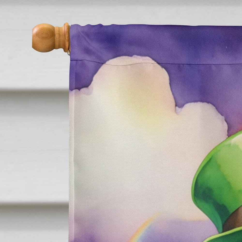 American Bulldog St Patrick's Day House Flag 28 in x 40 in