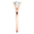 thumbnail image 3 of 1.5 ct Round Cut Moissanite Solitaire 18K Rose Gold Womens Engagement Ring, 3 of 5