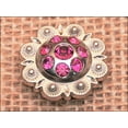 thumbnail image 5 of Set Of 16 Western Screw Back Concho Fuchsia Berry Crystals Cowgirl, 5 of 5