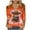 Orange, variant on Women Christmas Highland Cow Shirt Cute Animal Graphic Farm Pullover Country Western Casual 3/4 Sleeve Shirts Tops
