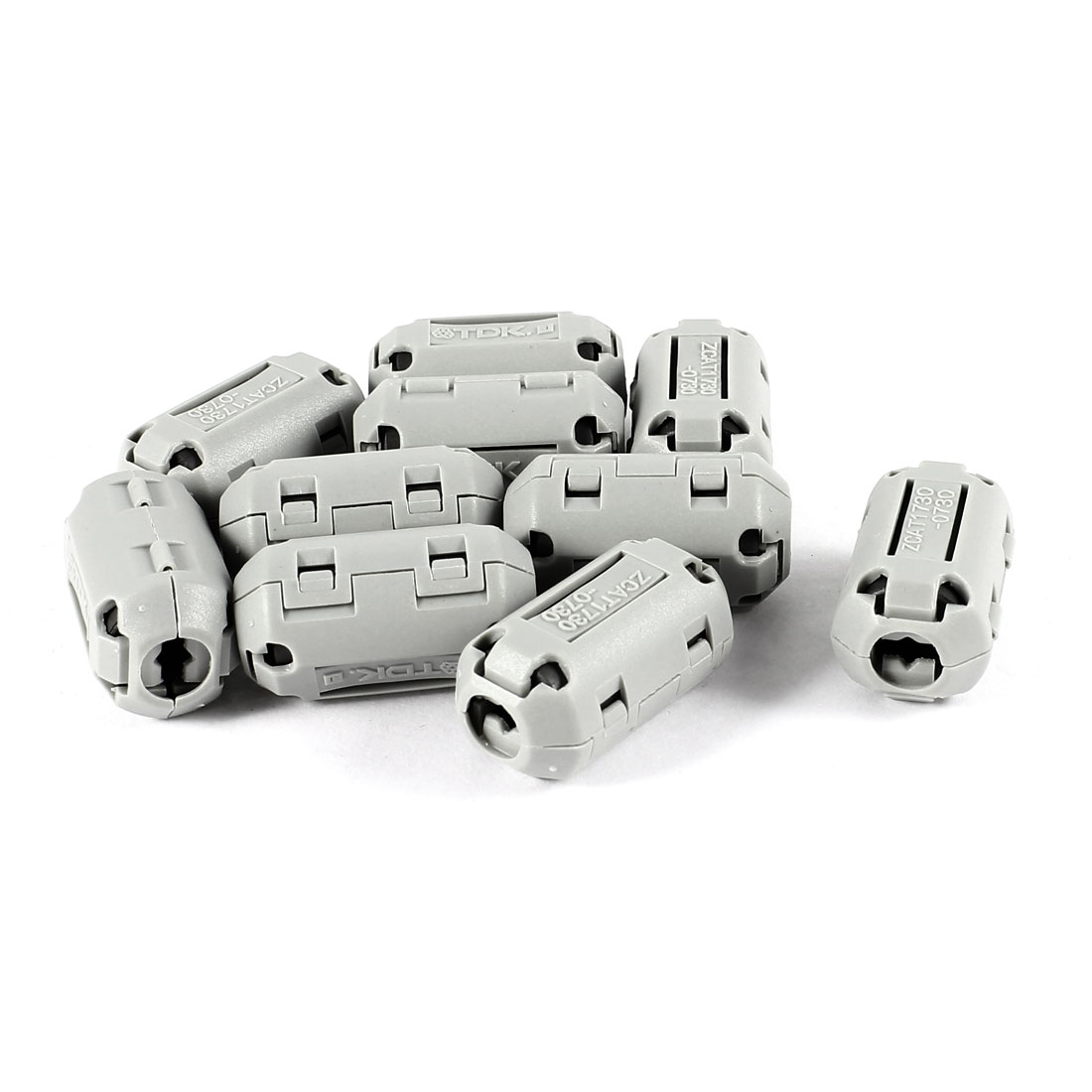 Unique Bargains 5mm Diameter Ferrite Core Noise EMI RFI Clip Cable Filter 10pcs