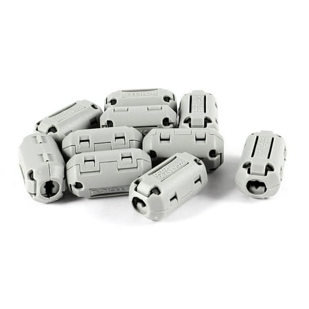 Unique Bargains 5mm Diameter Ferrite Core Noise EMI RFI Clip Cable Filter 10pcs