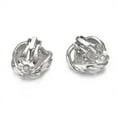 thumbnail image 3 of Yoursfs Silver Knot Clip on Earrings for Women White Gold Plated Clip on Earring for Non Pierced Ears, 3 of 7