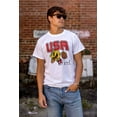 thumbnail image 5 of PACMAN Arcade Game Basketball USA Men's Graphic T Shirt Tees Brisco Brands S, 5 of 6