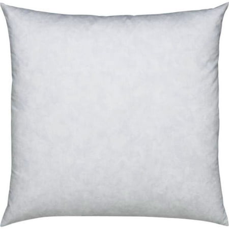 100% Cotton Cover Highest Quality, Feather & Down Pillow, Best use for Decorative Pillows & for Firm Sleepers, Dust Mite Resistant (not polyester (Best Quality Cotton In The World)
