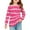 Hot Pink#032, variant on LTTVQM Shirts for Toddler Girls Size 5-6 Fall Casual Striped Graphic T Shirts Loose Fit Long Sleeve Tops Fashion Crewneck Clothes with Pocket Blue 5-6 Years