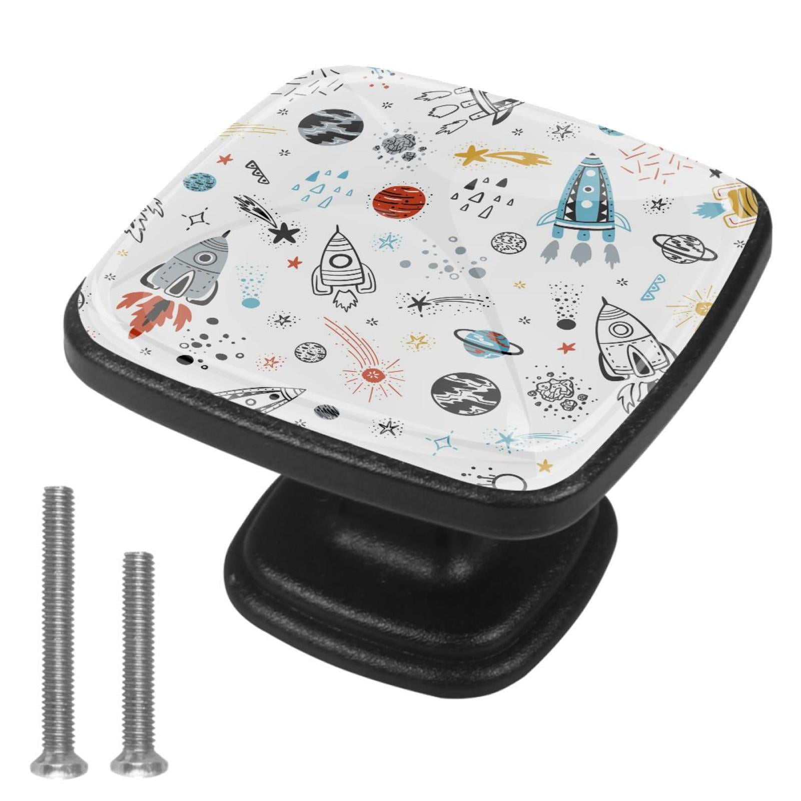 Spaceship Space Shuttle Cabinet Drawer Pull Knob - Ceramic Novelty Hardware For Home