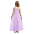 thumbnail image 2 of TiaoBug Combinaison à Paillettes pour Filles Sans Manches, Barboteuses, Robe Maxi en Mousseline, Salopettes, Combinaisons pour 7-14 Ans, Violet 12, 2 of 6