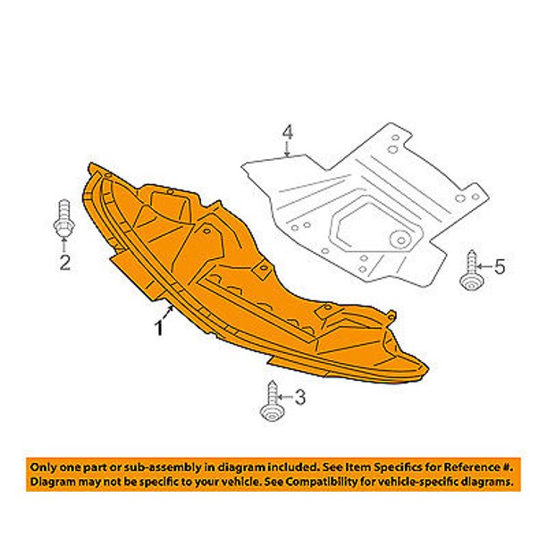 Dodge Chrysler Oem Splash Shield Fr Under Radiator Engine Cover 68231862aa Walmart Com