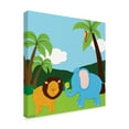 thumbnail image 2 of Trademark Fine Art Animals Canvas Art ' Jungle Jamboree Iv ' by June Erica Vess, 2 of 4