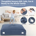 thumbnail image 4 of Upgraded Crash Pad for Kids Sensory with Handle，Sensory Pad，Soft Foam Blocks with Washable Cover, Sensory Mat for Autistic Children, Toddlers, Gymnastics & Therapy(3FT x 4FT), 4 of 8