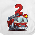 thumbnail image 4 of Inktastic 2nd Birthday Fire Truck Boys or Girls Baby Bib, 4 of 4