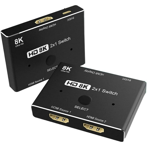 4XEM 2×1 8K 2-in 1-out HDMI switch
