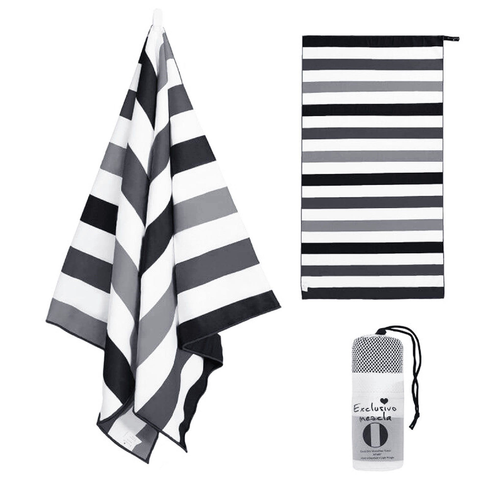 Exclusivo Mezcla Microfiber Quick Dry Beach Towel, Oversized Sand Free