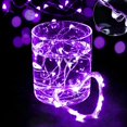 thumbnail image 4 of Guirnalda de luces LED Ineximun de 7 pies y 20 LED, impermeables, color morado, 4 of 7