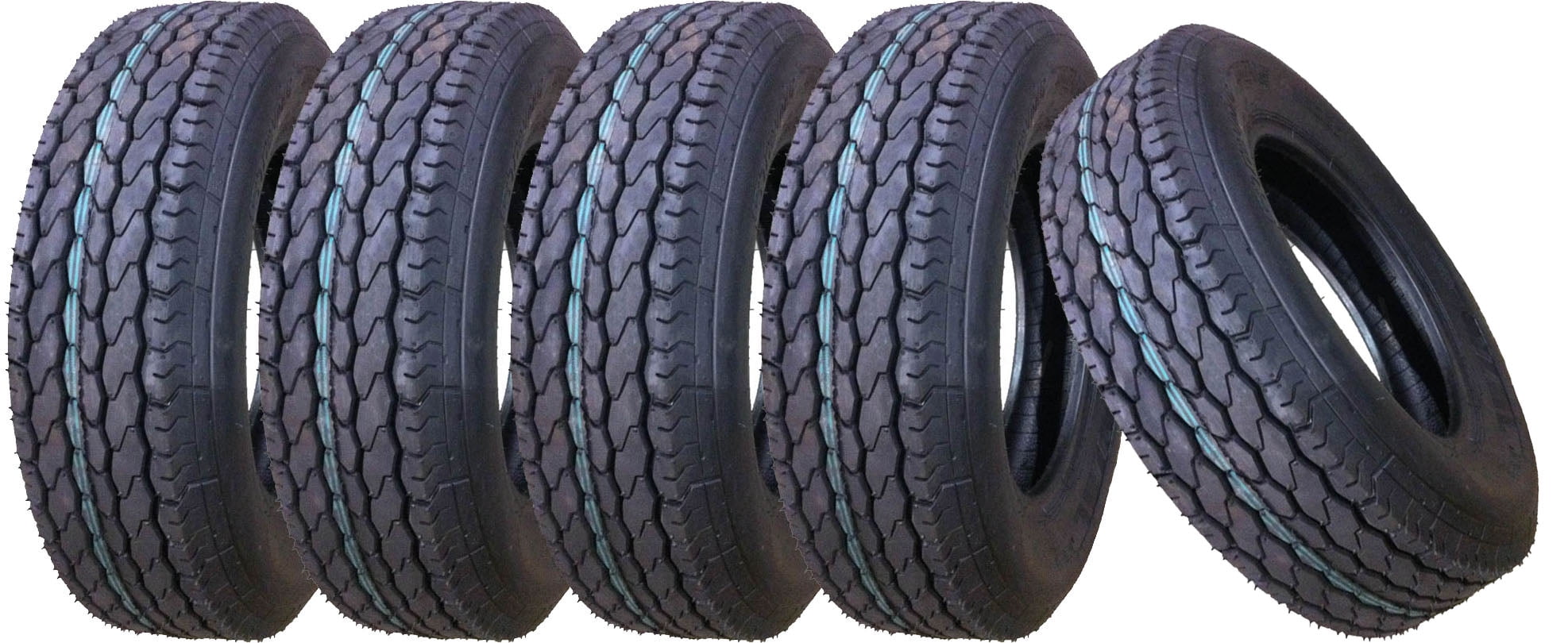 5 New Free Country Trailer Tires ST205/75D14 2057514 14" F7814 Bias
