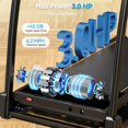 Auto Incline Treadmill 3.0HP, Treadmills for Home with 015 Incline, 6