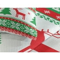 thumbnail image 3 of Ambesonne Christmas Quilted Coverlet 3 Pcs, Holiday Season Deer, Queen Size, Red Green White, 3 of 4