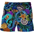 thumbnail image 1 of Summer Retro 3D Printed Abstract Fish Beach Shorts For Men Loose Short Pants Cool Surf Board Shorts Kids Clothes, 1 of 5
