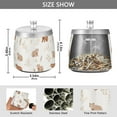 thumbnail image 2 of Yayeee Ashtray with Lid for Cigarette Smokeless Stainless Steel Home Ash Holder, Gray Bears, 2 of 7