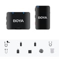 thumbnail image 1 of BOYA BOYAMIC-110 One-Trigger-One 2.4G Wireless Microphone System Clip-on Wireless Mic, 1 of 8