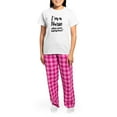 thumbnail image 4 of CafePress - I'm A Nurse What's Your Sup Women's Light Pajamas - Women's Short Sleeve Print T-Shirt and Pants Light Cotton Pajama Set, 4 of 7