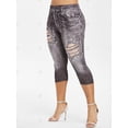 thumbnail image 4 of Jeggings Talla Extra Estampado Bandera Americana 3D Rosegal Leggings de talla grande, 4 of 5