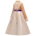 thumbnail image 3 of Girls Anna Dress Long Princess Cosplay Costume Party Outfit, 3 of 7
