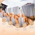 thumbnail image 5 of Lavish Cover Premium Glossy Chair Sash, Washable Decorative Bows for Weddings, Parties, Home Decor(Champagne, 10 Packs), 5 of 9