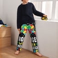 thumbnail image 5 of Disketp I Love With Autism for Teenagers' Pajama Pants ,Lounge Pants Teen joggers Ideal for Home, School, or Sports-Small, 5 of 6