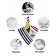 thumbnail image 6 of Christmas Cloth Napkins Set of 8, Farmhouse Navy Blue Striped Xmas Tree Washable Reusable Dinner Cocktail Napkin for Kitchen Party Wedding Banquet Holiday Baby Shower Table Decor, 6 of 7