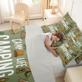 thumbnail image 5 of Catabedysis Retro Camping 7 Pieces Full Size Bedding Sets,Camp Life Print Full Size Bed in a Bag For Boys,Green,Light Gray Reversible, 5 of 7