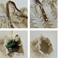 thumbnail image 4 of Kukuzhu Summer Hand-Woven Beach Straw Bag Women Fashion Large Stripe Tassels Travel Holiday Shoulder Bag Tote Bag, 4 of 4