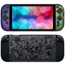 Switch 2 Case for Splatoon 3, Hard Protective Case for Nintendo Switch 2 (2025), Switch 2 Accessories for Joycon Console, Scratch-Resistant Shockproof, Black