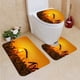 thumbnail image 1 of Juego de alfombras de baño ABPHQTO 3 piezas Puesta de sol sobre el campo de la cosecha, 1 of 2