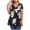 Black womens tops, variant on Womens Tops Plus Size Vintage Pleated Swing Tunic Shirts Summer Casual Floral Print V-Neck Short Sleeve Blouse Gray XXXL