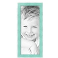 thumbnail image 2 of ArtToFrames 10" x 25" Eggshell Blue Picture Frame, 10x25 inch Blue Wood Poster Frame (WOM-4599), 2 Pack, 2 of 7